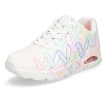 Skechers Skechers JGoldcrown Damen Sneaker UNO Spread The Love weiß pastell Sneaker