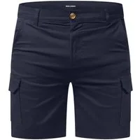 Rello & Reese Cargoshorts mit Cargotaschen & Stretchanteil Herren Kurze Hose Jeans Shorts Bermuda Regular-Fit
