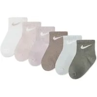 Nike Sportswear Sportsocken (6-Paar) 6er-Pack, uni und gemusterte Optik, mit gerippten Bündchen