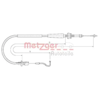 Metzger Gaszug VW Transporter T4 2,5