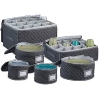 relaxdays Aufbewahrungsbox für Geschirr 6er Set (6er Set)