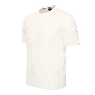 Cappuccino Italia Loreto Cable Knit Tee Weiss