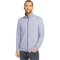 TOM TAILOR Sweatjacke mit halswärmendem Stehkragen