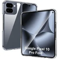CoolGadget Handyhülle Transparent Ultra Slim Case für Google Pixel 10 Pro Fold 6,4 Zoll, Silikon Hülle Dünne Schutzhülle für Pixel 10 Pro Fold Hülle