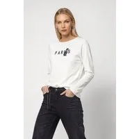 Monari Langarmshirt Shirt Panther Regular fit mit Panther-Print