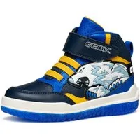 Geox J BUZZERLIGHT BOY Blinkschuh Sneaker Schnürboots mit cooler Blinkfunktion, Größenschablone zum Download