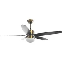 Sonnenkönig Deckenventilator Catania, Leistung 70W, laufruhig, Fernbedienung, Lampe, 3 Ventilationsstufen, 5 Blätter