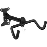 Maclean Fahrradhalter MC-484 verstellbarer Wandfahrradträgerhaken aus Stahl, klappbar (1-tlg), bis 30 kg, platzsparend für Garage, Keller & Wohnung