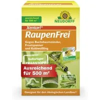 Neudorff Insektenspray Xentari Raupenfrei, 25 g, Wirksames Spritzmittel, Biologisches Insektizid gegen Buchsbaumzünsler und Gespinstmotten