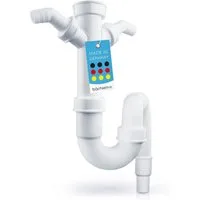 Bächlein Siphon flexibler Röhrensiphon für Küchenspüle, Made in Germany