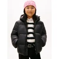 Tommy Hilfiger Steppjacke HOODED SHINY PUFFER JACKET Kinder bis 16 Jahre