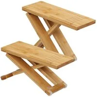 relaxdays Badhocker Klappbarer Toilettenhocker 2-teilig (1 St)