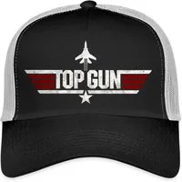 Spreadshirt Trucker Cap Top Gun Jet Logo Used Look Trucker Cap (1-St)