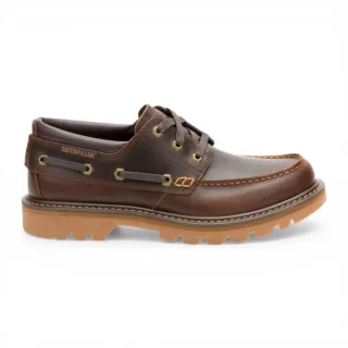 CAT (Caterpillar) Herren-Lederstiefel, hellbraun, niedrig geschnitten - Colorado Boat Lo