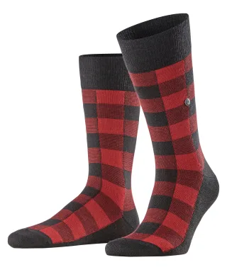 Burlington - Burlington Buffalo Check Herren black - Gr. - 43