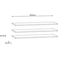 FORTE Einlegeboden, 3er- Set, Breite 107,8 cm