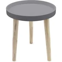 Spetebo Beistelltisch Beistelltisch 30 x 36 cm - grau (Stück, 1-St., Beistelltisch), kleiner Tisch zum Zustellen oder Dekorieren