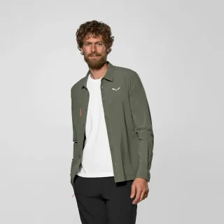 SALEWA - Puez Langarm Hemd Herren - Grün (Gr.48)
