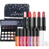 KINSI Make-up Set Make-up Set für Mädchen & Anfänger - All-in-One Schmink-Set, 14-tlg., 24-teiliges set, inkl. Eyeliner, Lidschatten & Lippenstift