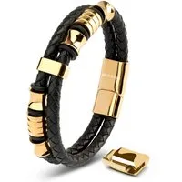 SERASAR Lederarmband Leder Herrenarmband "Spirit" (Klassisch, elegant, casual, 1-tlg), aus Echtleder, Länge durch extra Glied verstellbar