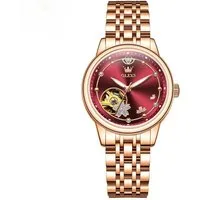 OLEVS Automatikuhr OLEVS Damen Uhr Automatik Metallarmband – Roségold