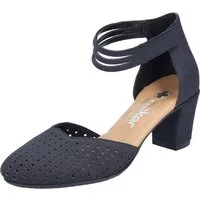 Rieker Spangenpumps, Abendschuh, Festtagsschuh, Trichterabsatz, mit Klettverschluss