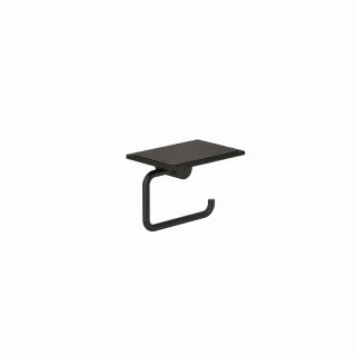 Kludi VELA R Toilettenpapierhalter mit Ablage Brushed Gunmetal, 58971N2 58971N2