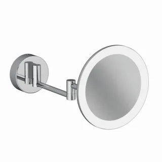 Kludi VELA R LED-Kosmetikspiegel mit Wandhalterung chrom, 5899505W 5899505W