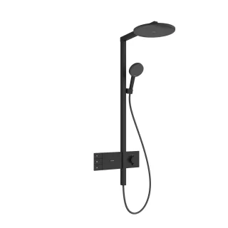 Hansgrohe Showerpipe Raindance Alive S 300 2jet mit Thermostat mattschwarz, 24595670 24595670