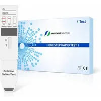 Safecare Bio-Tech Drogen-Schnelltest THC Speicheltest, Hochsensibler Drogentest Schnelltest von Safecare, 1 Messparameter, Speicheltest, 1-tlg., THC, Cannabis, Marihuana, Schnelles Ergebnis, einfache Handhabung, hohe Genauigkeit