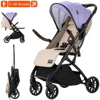 Daliya® Kinder-Buggy YOOPI Reisebuggy, kompakt faltbar, mit Teleskopgriff, Flugzeug Buggy, Stadt-Buggy, Reisebuggy, faltbar, Alurahmen, sicher, gefederte Räder