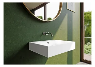 Kaldewei Wand-Waschtisch SILENIO, Modell 3045 mit Überlauf 900x460mm, 904406013001 904406013001