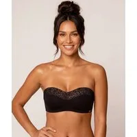 Royal Lounge Intimates Bandeau-BH Royal Joy Sicherer Halt ohne Träger . Bügellos. Black