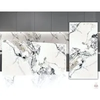 IKHEMalarka Wandpaneel Marmoroptik – Hochwertige PVC Wandverkleidung, BxL: 60x120 cm, 0,72 qm, (0,72m², 1 Stück) Alternative zu Fliesen & Marmor