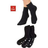 Lavana ABS-Socken (Packung, 3-Paar) mit Antirutschsohle im Sterndesign