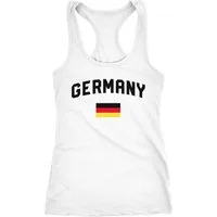 MoonWorks Tanktop Damen Deutschland Tanktop Fußball WM Weltmeisterschaft 2018 World Cup Fan-Shirt Germany Moonworks®