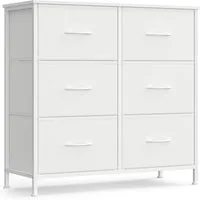 SONGMICS Kommode Schrank mit 5/6/7/8/9 Schubladen, Aufbewahrungsschrank, Stahl, MDF, Vliesstoff, für Schlafzimmer