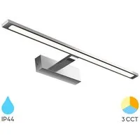 Braytron LED Spiegelleuchte LED 12 Watt Bilderleuchte Badlampe 60 cm 3CCT IP44 Wandlampe, LED fest integriert, Neutralweiß, Kaltweiß, Warmweiß, Energieeffizient, Flimmerfrei, Langlebig, 3CCT