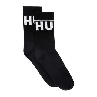 Hugo - "Iconic" Socken für Herren/Damen Unisex (2er-Pack) (Schwarz)