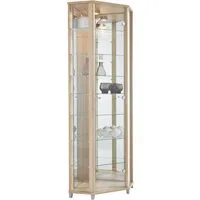 fif möbel Eckvitrine TRIO Höhe ca. 172 cm, ink. Beleuchtung Eckvitrine/Glasvitrine 1x Glastür, perfekt für Sammler, Sammlervitrine