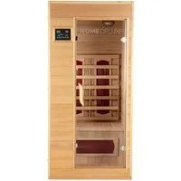HOME DELUXE Infrarotkabine REDSUN - S, BxTxH: 90 x 90 x 190 cm, 50 mm, für 1 Person, 4 Hochleistungs-Infrarotstrahler, Infrarotsauna
