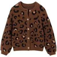 vertbaudet Strickjacke Flauschige Mädchen Strickjacke mit Tiermotiven