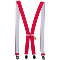 ZUKUNFTSENKEL Hosenträger Schmaler Hosenträger - Sicherer Halt Damen & Herren 2,5cm X-Form (Für Damen und Herren) 4 Starke Clips, Deutsche Herstellung, Elastisch