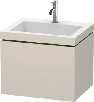 Duravit L-Cube c-bonded Set wandhängend Taupe Matt 600x480x500 mm - LC6916O9191 LC6916O9191