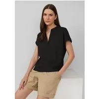 s.Oliver Kurzarmshirt T-Shirt Strukturiertes T-Shirt im Relaxed Fit mit V-Ausschnitt
