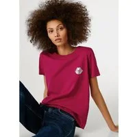 Pepe Jeans T-Shirt BRULE mit Runhals, kleiner Print auf der Brust