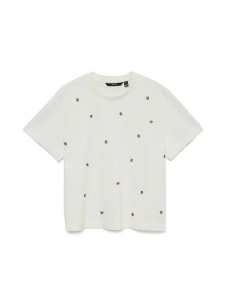 VERO MODA - VMSOLA METTE SS TOP JRS NOOS Snow White - Gr. - S