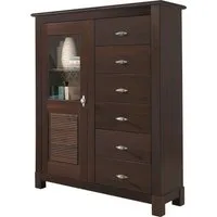 OTTO home Highboard Rauna, Vitrine, Breite 103 cm, FSC®-zertifiziertes Massivholz