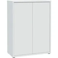 FORTE Schuhschrank Alice Springs, Schuhschrank, Platz für 15 Paar Schuhe, 2 Türen (B/H/T 74,5/99,1/34,9 cm) Stauraumschrank, Mehrzweckschrank, grifflose Front, Push to open