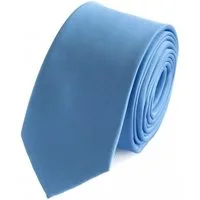 Fabio Farini Krawatte Herren Krawatten Blautöne - klassische Männer Schlipse in 6cm (ohne Box, 1-St., Unifarben) Schmal (6cm), Himmel Blau Einfarbig